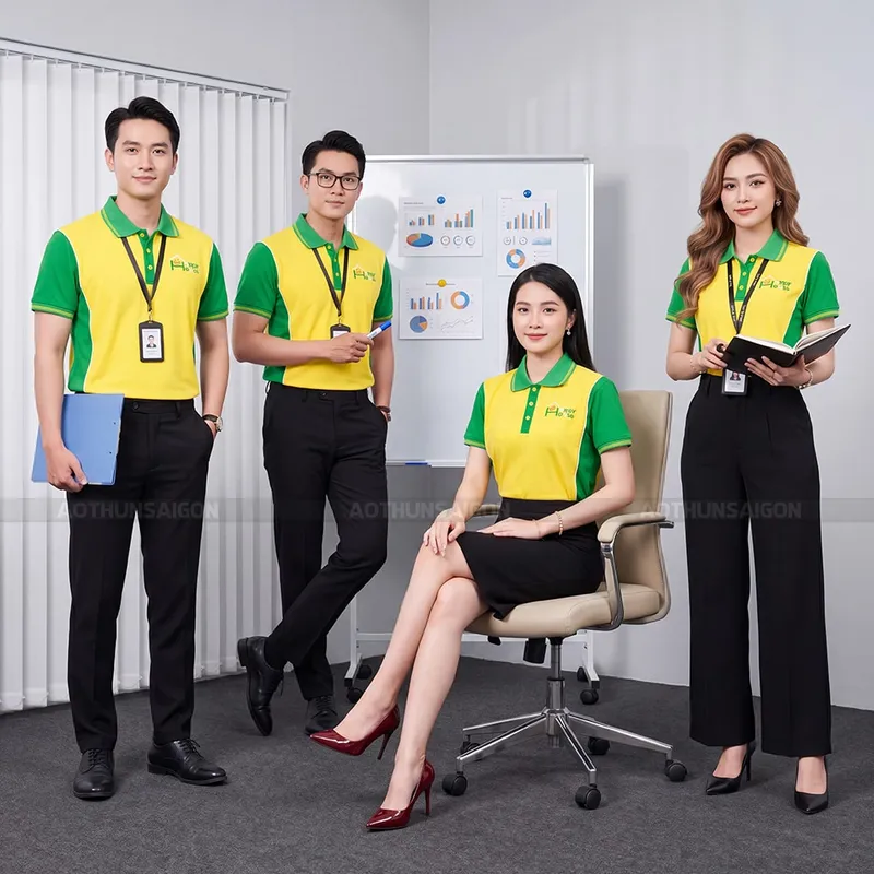 Sản phẩm mau ao phong dong phuc dep happy house 2 — Công Ty TNHH Phát Thiên Thanh — MST 3701771542