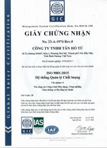 Văn phòng Công Ty Trách Nhiệm Hữu hạn Tân Hồ Tú #216 — MST 3701842017