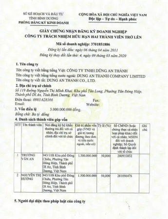 Sản phẩm 553120607582664 — Công Ty TNHH Dũng An Thành — MST 3701851886