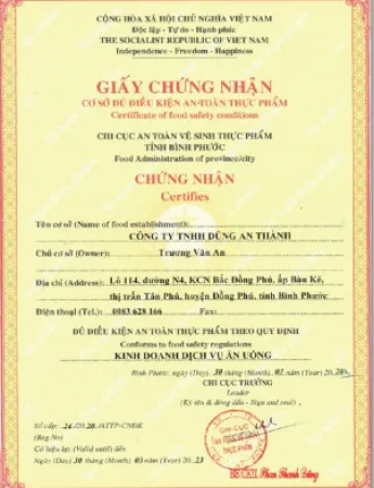 Sản phẩm 5815492650147100 — Công Ty TNHH Dũng An Thành — MST 3701851886