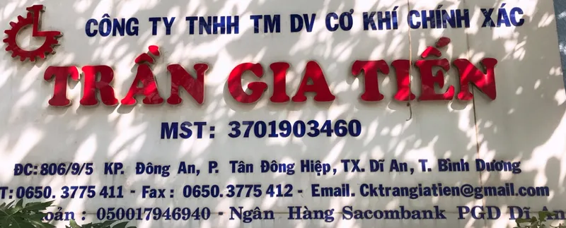 Sản phẩm 0342320 — Cơ Khí Chính Xác Trần Gia Tiến - Công Ty TNHH TM DV Cơ Khí Chính Xác Trần Gia
Tiến — MST 3701903460
