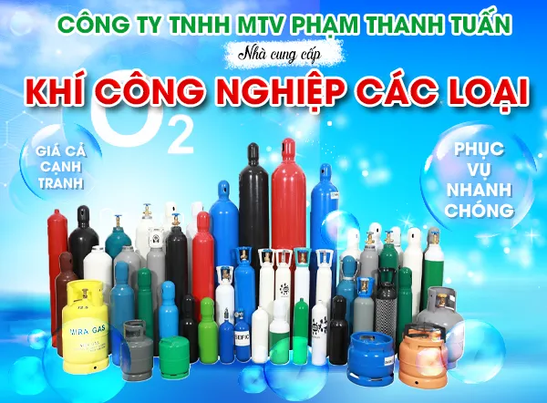 Sản phẩm gioi thieu — Khí Công Nghiệp Phạm Thanh Tuấn - Công Ty Trách Nhiệm Hữu Hạn Một Thành Viên
Phạm Thanh Tuấn — MST 3701972400