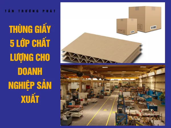 Sản phẩm Thung giay 5 lop chat luong cho doanh nghiep san xuat 1 — Bao Bì Tấn Trường Phát - Công Ty TNHH Bao Bì Tấn Trường Phát — MST 3702015669