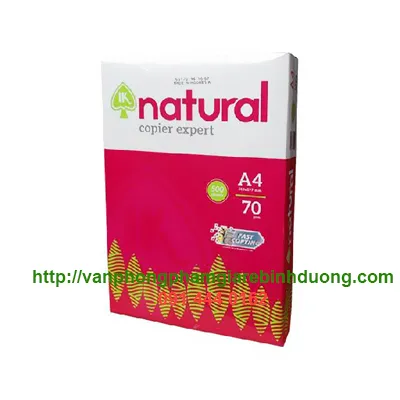 Sản phẩm giay a4 70 gsm natural 1 — Công Ty TNHH Đại Thành Quang Minh — MST 3702054298