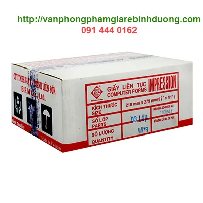 Sản phẩm giay in lien son 3 lop a4 khong chia 1 — Công Ty TNHH Đại Thành Quang Minh — MST 3702054298