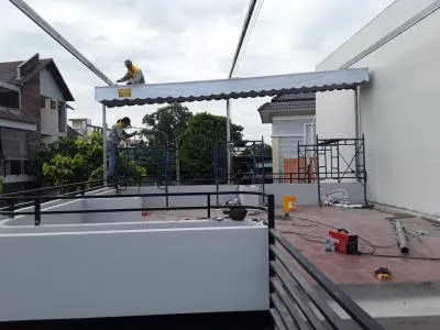 Sản phẩm thi cong mai che o di an binh duong544 — Công Ty TNHH Cơ Khí - Xây Dựng Kiến Tạo Việt — MST 3702188132