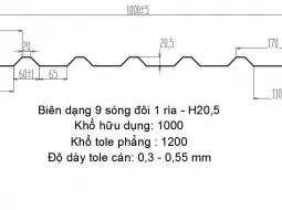 Sản phẩm bien dang 9s doi 1 ria 5957_255x190 — Tôn Thép Kim Lân - Công Ty TNHH Tôn Thép Kim Lân — MST 3702212924