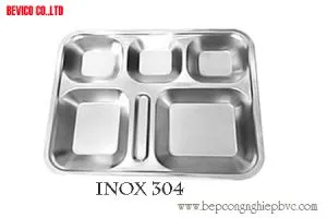 Sản phẩm khay inox 6 ngan ma 362830p3 inox 304 kt 36 x 28 x3cm_300x300 — Công Ty TNHH Thương Mại Dịch Vụ Be Vi Co — MST 3702264182