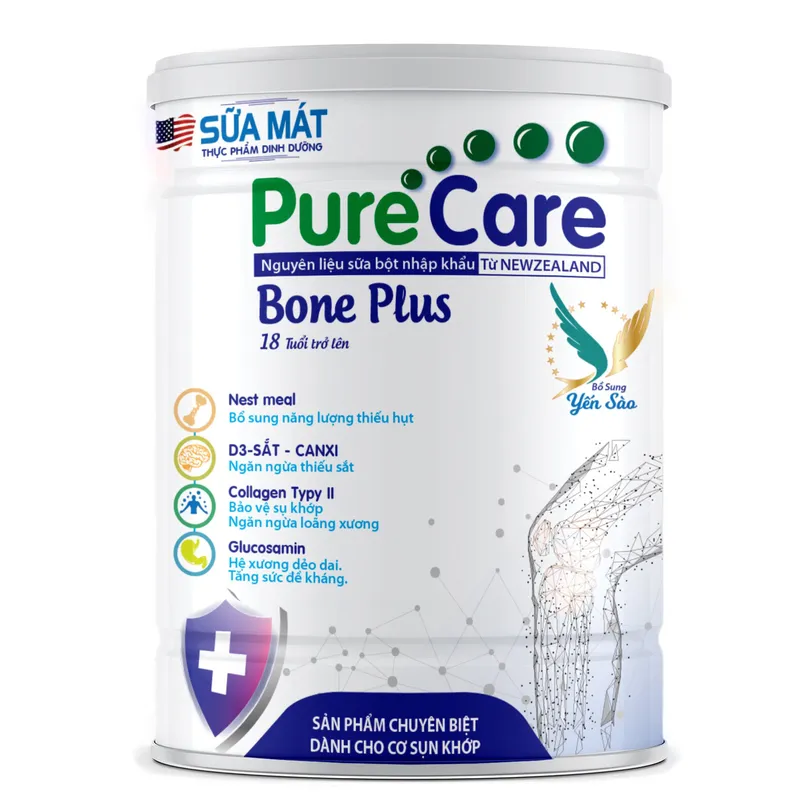 Sản phẩm Sua Mat Pure Care Bone Plus 900g — Công Ty TNHH Thành Hoàng Long — MST 3702321828
