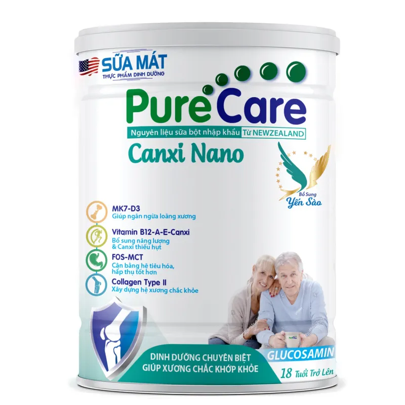 Sản phẩm Sua Mat Pure Care Canxi Nano 900g — Công Ty TNHH Thành Hoàng Long — MST 3702321828