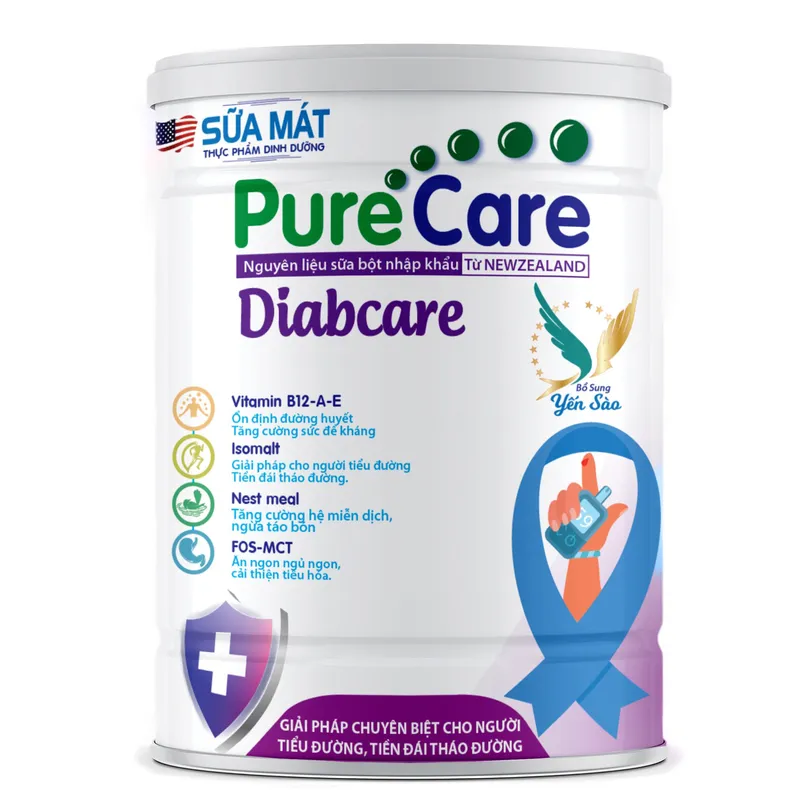 Sản phẩm Sua Mat Pure Care Diabcare 900g — Công Ty TNHH Thành Hoàng Long — MST 3702321828