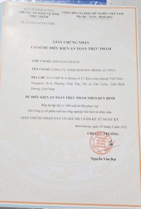 Sản phẩm chung nhan ATVSTP 1 692x1024 — Công Ty CP Suất Ăn Công Nghiệp Sài Gòn — MST 3702343758