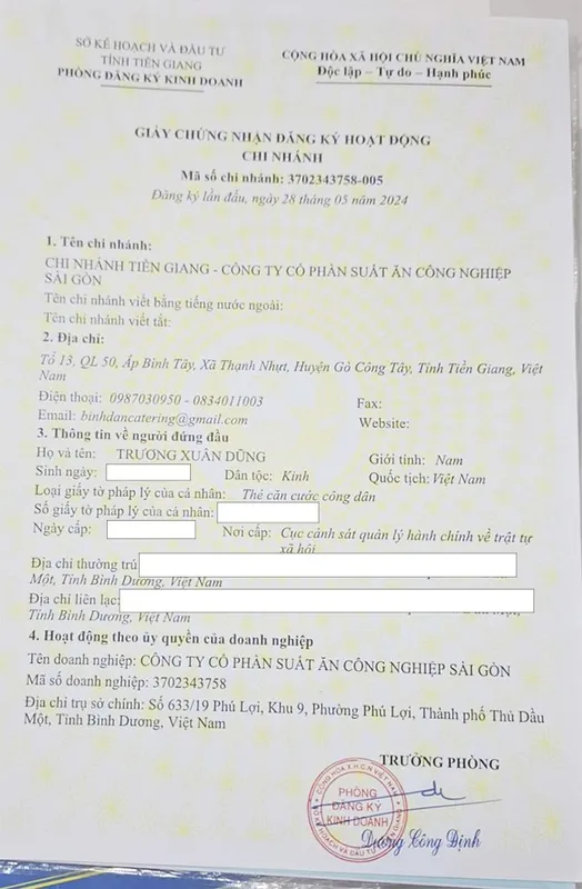 Sản phẩm giay phep kinh doanh 2 671x1024 — Công Ty CP Suất Ăn Công Nghiệp Sài Gòn — MST 3702343758