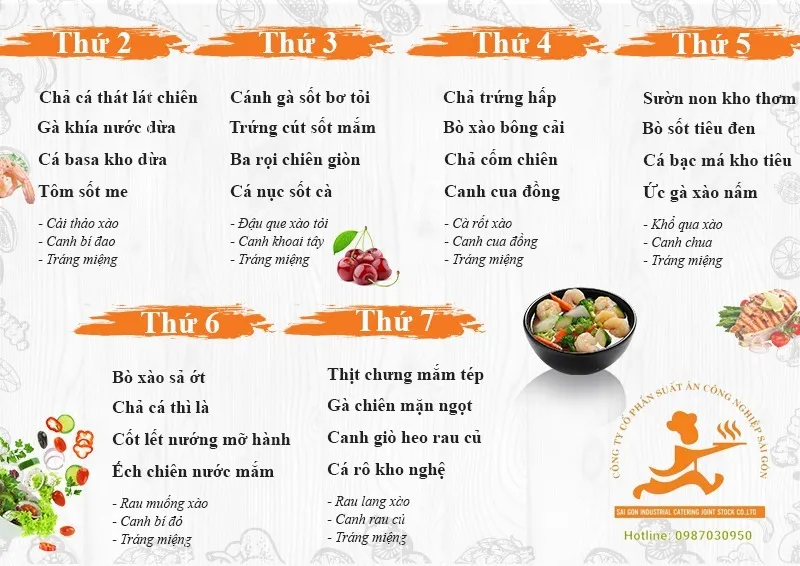 Sản phẩm menu 4 — Công Ty CP Suất Ăn Công Nghiệp Sài Gòn — MST 3702343758