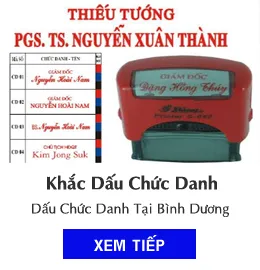 Sản phẩm dau chuc danh — Công Ty TNHH Quảng Cáo Khắc Dấu Thanh Niên — MST 3702353315