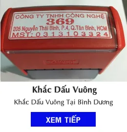 Sản phẩm dau vuong — Công Ty TNHH Quảng Cáo Khắc Dấu Thanh Niên — MST 3702353315