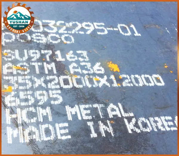 Sản phẩm A36 — Thép Chế Tạo Yushan - Công Ty TNHH Yushan Việt Nam — MST 3702362327