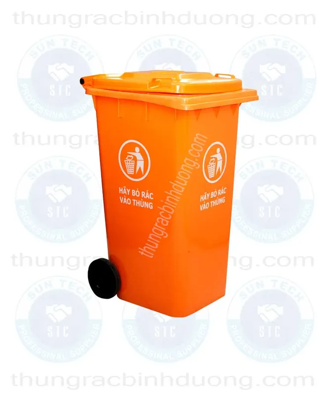 Sản phẩm thung rac nhua 240 lit cam — Công Ty TNHH Thương Mại Dịch Vụ Xuất Nhập Khẩu Nhật Nghệ — MST 3702364980