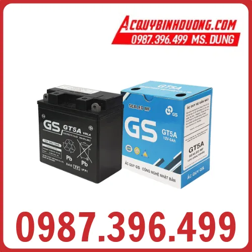Sản phẩm ac quy gs gt5a 12v5ah p5148869 — ắc quy Bình Việt Phát - Công Ty TNHH Bình Việt Phát — MST 3702370744