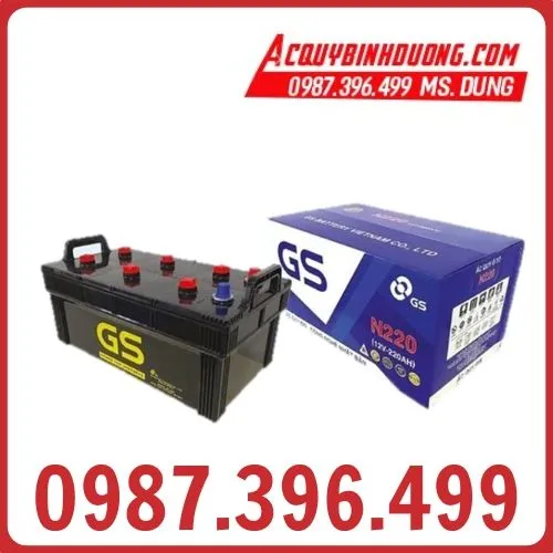 Sản phẩm nqbxsmsefj28k594vzsr4bdtgrr4_ac quy gs n220 12v 220ah — ắc quy Bình Việt Phát - Công Ty TNHH Bình Việt Phát — MST 3702370744