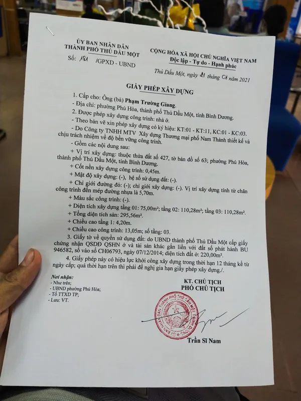 Sản phẩm Lap ho so xin phep xay dung tai KCN Viet Huong — Công Ty TNHH Một Thành Viên Cơ Khí Xây Dựng Nasa Bình Dương — MST 3702402629
