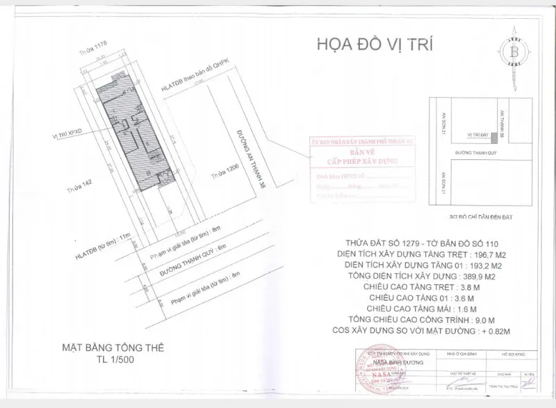 Sản phẩm Lap ho so xin phep xay dung tai KCN VSIP 1 — Công Ty TNHH Một Thành Viên Cơ Khí Xây Dựng Nasa Bình Dương — MST 3702402629