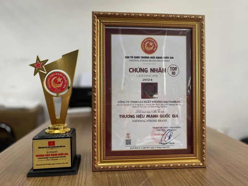 Sản phẩm Giai thuong Thuong Hieu Manh Quoc Gia — Keo Dán Công Nghiệp Nanbao - Công Ty TNHH Sản Xuất Thương Mại Nanbao — MST 3702437861