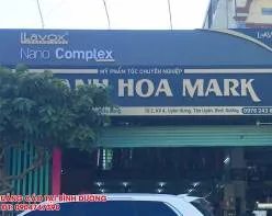 Sản phẩm thi cong bien hieu chu inox cua hang my pham thanh hoa mark22233 — Công Ty Quảng Cáo Kiến An — MST 3702438343