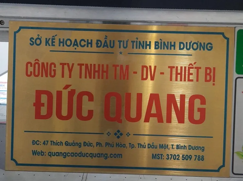 Văn phòng Công Ty TNHH TM DV Thiết Bị Đức Quang #1 — MST 3702509788