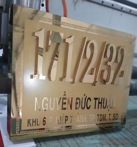 Sản phẩm bang so nha chu noi inox vang xuoc — Công Ty TNHH TM DV Thiết Bị Đức Quang — MST 3702509788