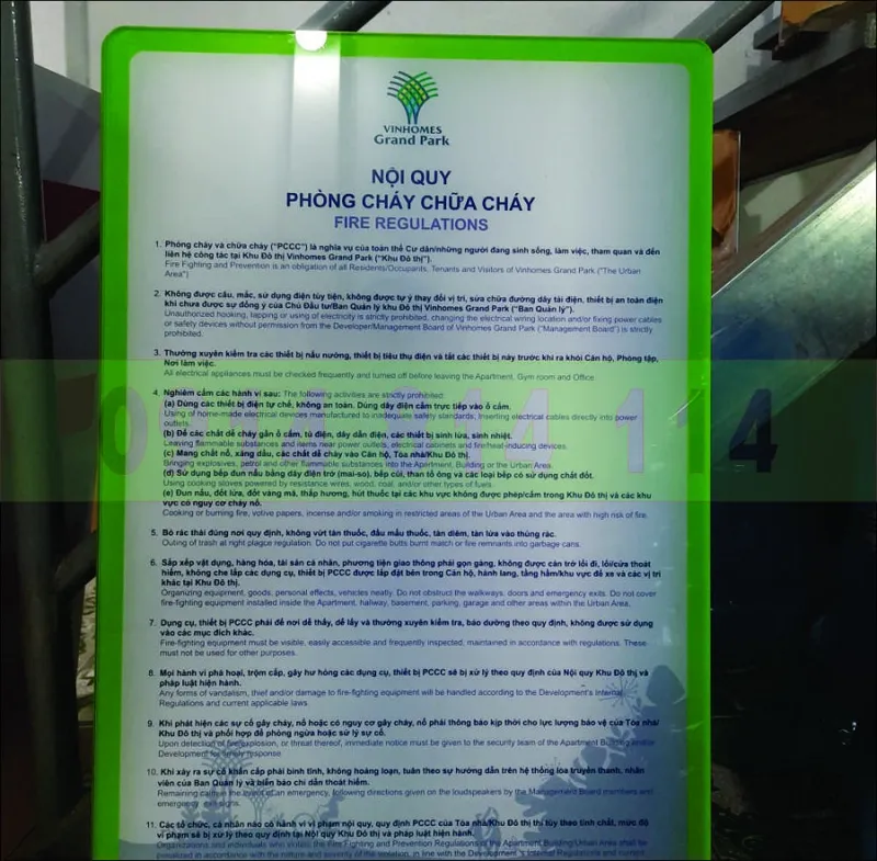 Sản phẩm bien bao noi quy pccc in uv 04 — Công Ty TNHH TM DV Thiết Bị Đức Quang — MST 3702509788