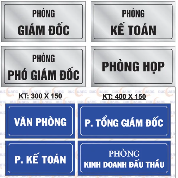 Sản phẩm bien ten lam bang mica inox — Công Ty TNHH TM DV Thiết Bị Đức Quang — MST 3702509788