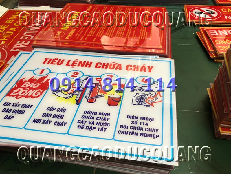 Sản phẩm bien tieu lenh pccc_1 — Công Ty TNHH TM DV Thiết Bị Đức Quang — MST 3702509788
