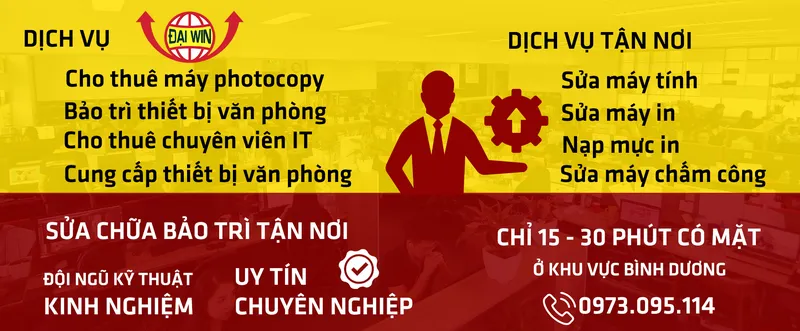 Sản phẩm SUA MAY IN TAI BINH DUONG DAI WIN — Công Ty TNHH Một Thành Viên Đại Win — MST 3702538210