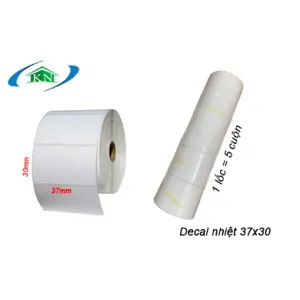 Sản phẩm decal nhiet 37x30 mm 30m — Công Ty Cổ Phần Công Nghệ Và Dịch Vụ Khang Nguyên — MST 3702547134