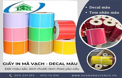 Sản phẩm giay in ma vach — Công Ty Cổ Phần Công Nghệ Và Dịch Vụ Khang Nguyên — MST 3702547134