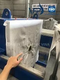 Sản phẩm may ep bun khung ban vai loc bun kich thuoc 500x500 mm — Công Ty TNHH Sản Xuất Máy ép Lọc Vina — MST 3702584432