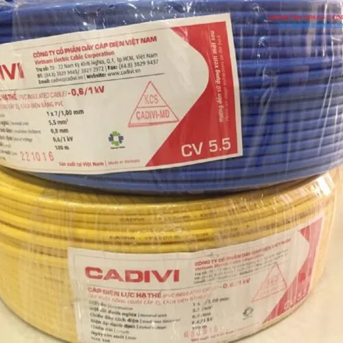 Sản phẩm day dien dan dung cadivi 5.5 Binh Duong Thuan An 1 500x500 — Công Ty TNHH Kỹ Thuật Xây Lắp Cơ Điện Minh Phương — MST 3702584697