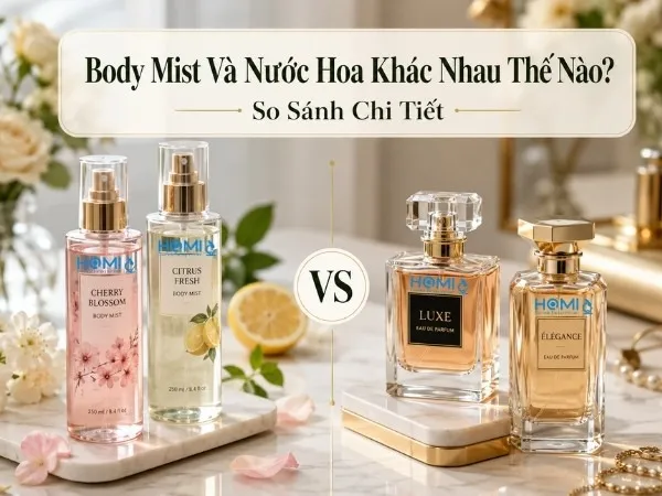 Sản phẩm Body Mist Va Nuoc Hoa Khac Nhau The Nao So Sanh Chi Tiet — Công Ty TNHH Dược Mỹ Phẩm Homi — MST 3702595748