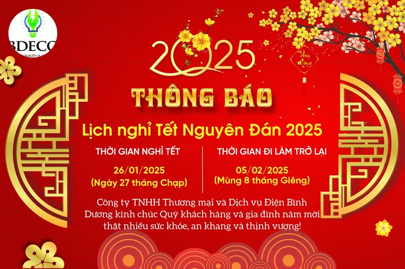 Sản phẩm Lich nghi tet BDECO 2025 — Công Ty TNHH Thương Mại Dịch Vụ Điện Bình Dương — MST 3702648830