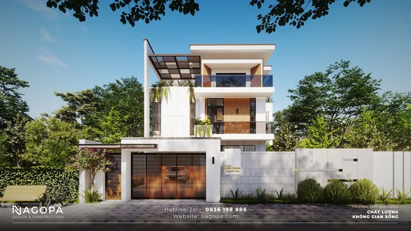 Sản phẩm biet thu 3 tang chu toan tan uyen — Thiết Kế Xây Dựng NAGOPA - Công Ty TNHH Tư Vấn Đầu Tư Xây Dựng NAGOPA — MST 3702659790