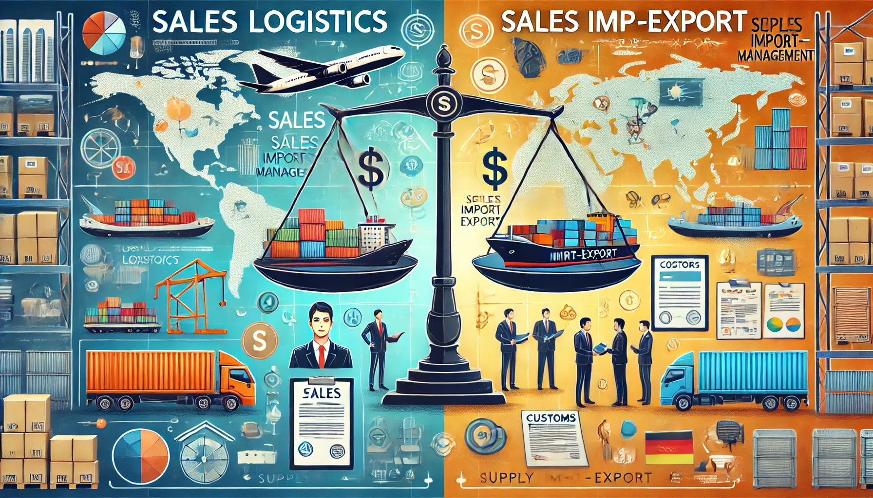 Sản phẩm So sanh sales logistics va sales xuat nhap khau — Công Ty TNHH D & D Express — MST 3702678810