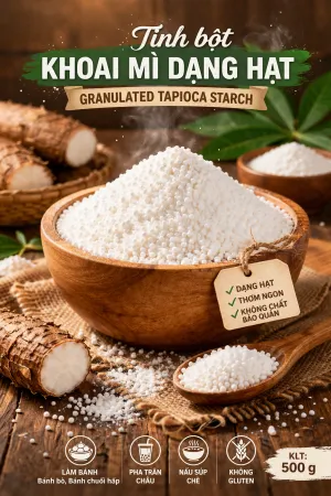 Sản phẩm Tinh bot khoai mi granulated starch 300x450 — Bột Xuân Hồng - Công Ty TNHH Sản Xuất Thương Mại Xuất Nhập Khẩu Xuân Hồng — MST 3702725066