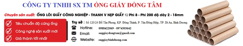Sản phẩm baner — ống Giấy Đồng Tâm - Công Ty TNHH Sản Xuất Thương Mại Ống Giấy Đồng Tâm — MST 3702739453