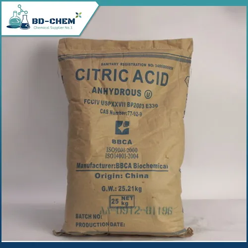 Sản phẩm Acid Citric — Hóa Chất Xử Lý Nước Bình Dương - Công Ty TNHH Bình Dương Chem — MST 3702750707