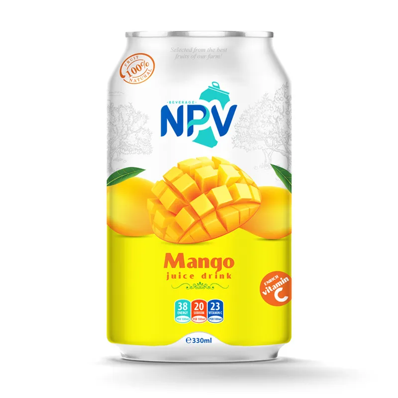 Sản phẩm 330ml_fruit juice NPV_mango — Công Ty TNHH Nước Giải Khát Nguyên Phẩm Việt — MST 3702775652