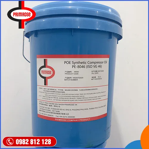 Sản phẩm PE 8046 — Dầu Máy Primrose - Công Ty TNHH Thương Mại Xuất Nhập Khẩu Dầu Nhờn Primrose Việt
Nam — MST 3702779946