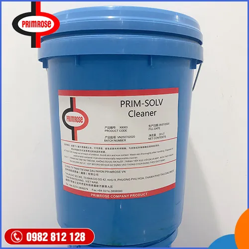Sản phẩm PRIM SOLV Cleaner — Dầu Máy Primrose - Công Ty TNHH Thương Mại Xuất Nhập Khẩu Dầu Nhờn Primrose Việt
Nam — MST 3702779946