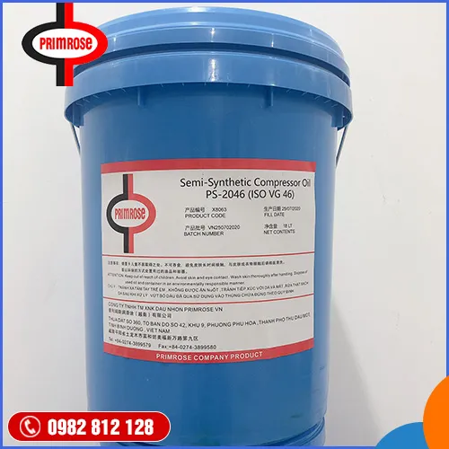Sản phẩm PS 2046 — Dầu Máy Primrose - Công Ty TNHH Thương Mại Xuất Nhập Khẩu Dầu Nhờn Primrose Việt
Nam — MST 3702779946