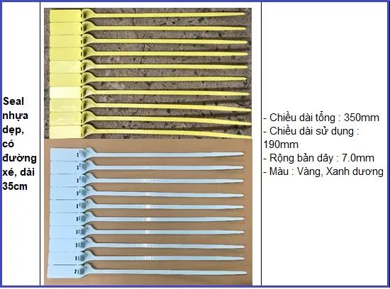 Sản phẩm bao gia seal niem phong 1 — Thiết Bị Định Vị Sông Bé Auto - Hợp Tác Xã Dịch Vụ Vận Tải Sông Bé — MST 3702800203